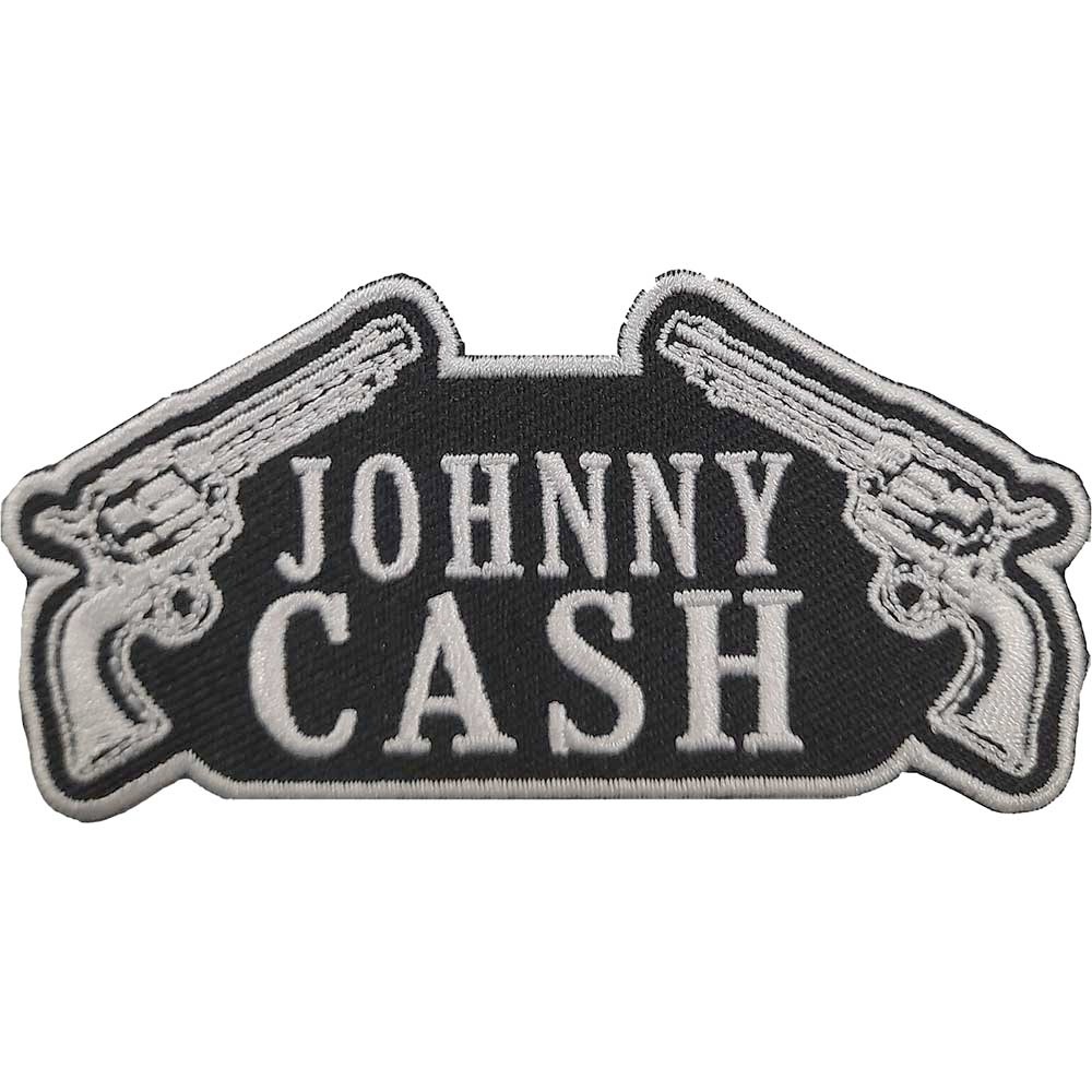 Johnny Cash - Gun Patch - Black/White